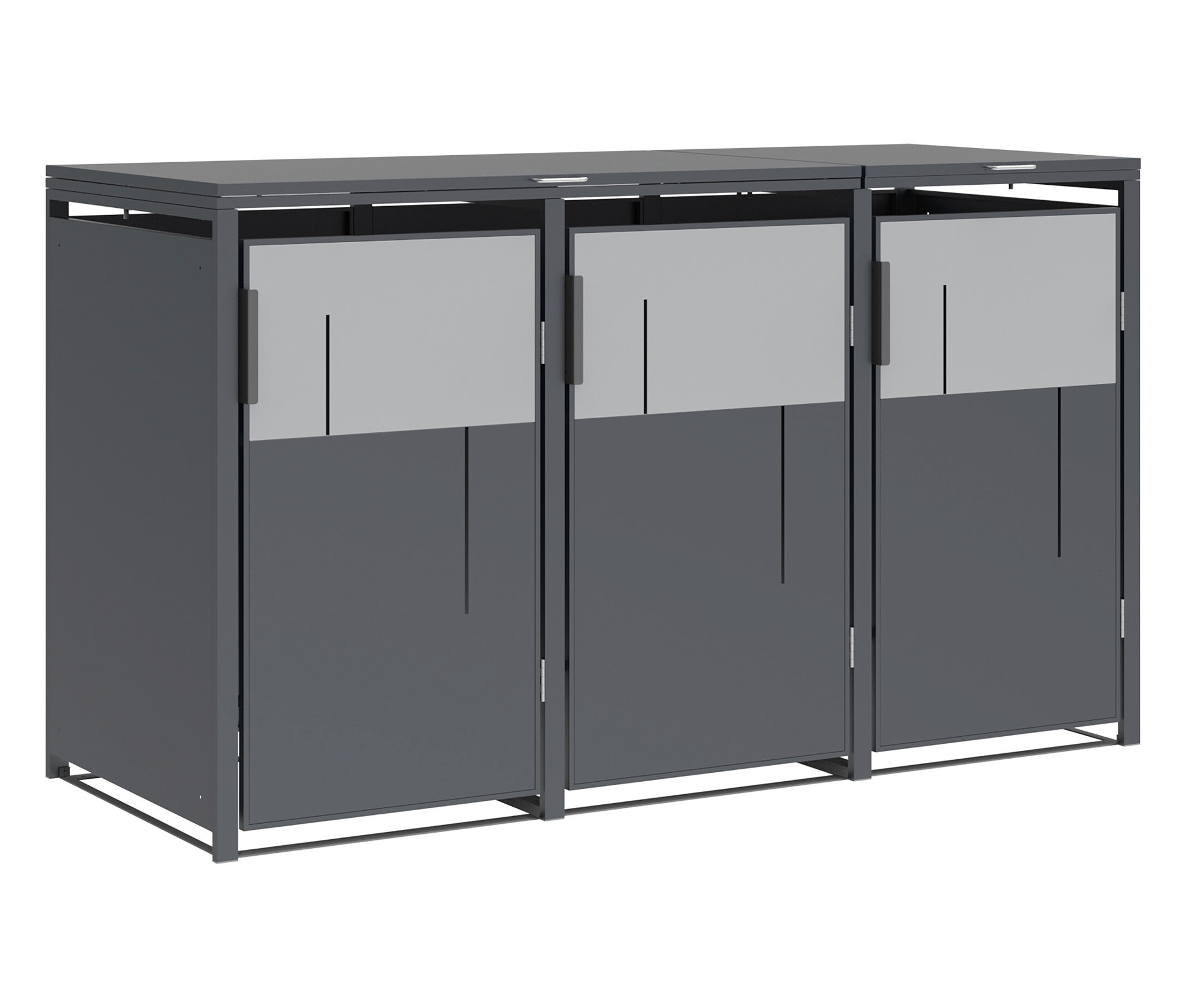 Tchibo - Mülltonnenbox - 198x80x116cm - anthrazit -