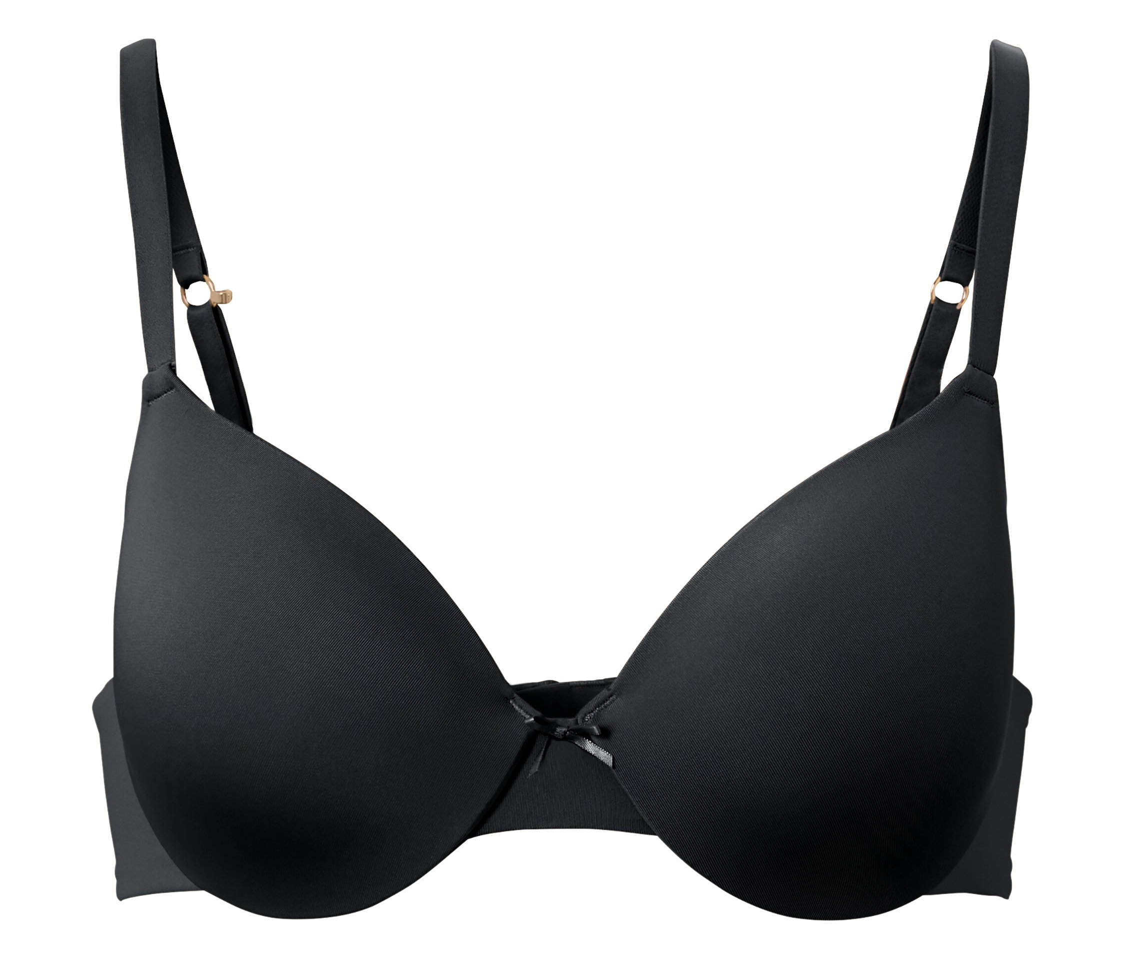 T-Shirt-BH - Damen - Gr. 80C - schwarz - schwarz