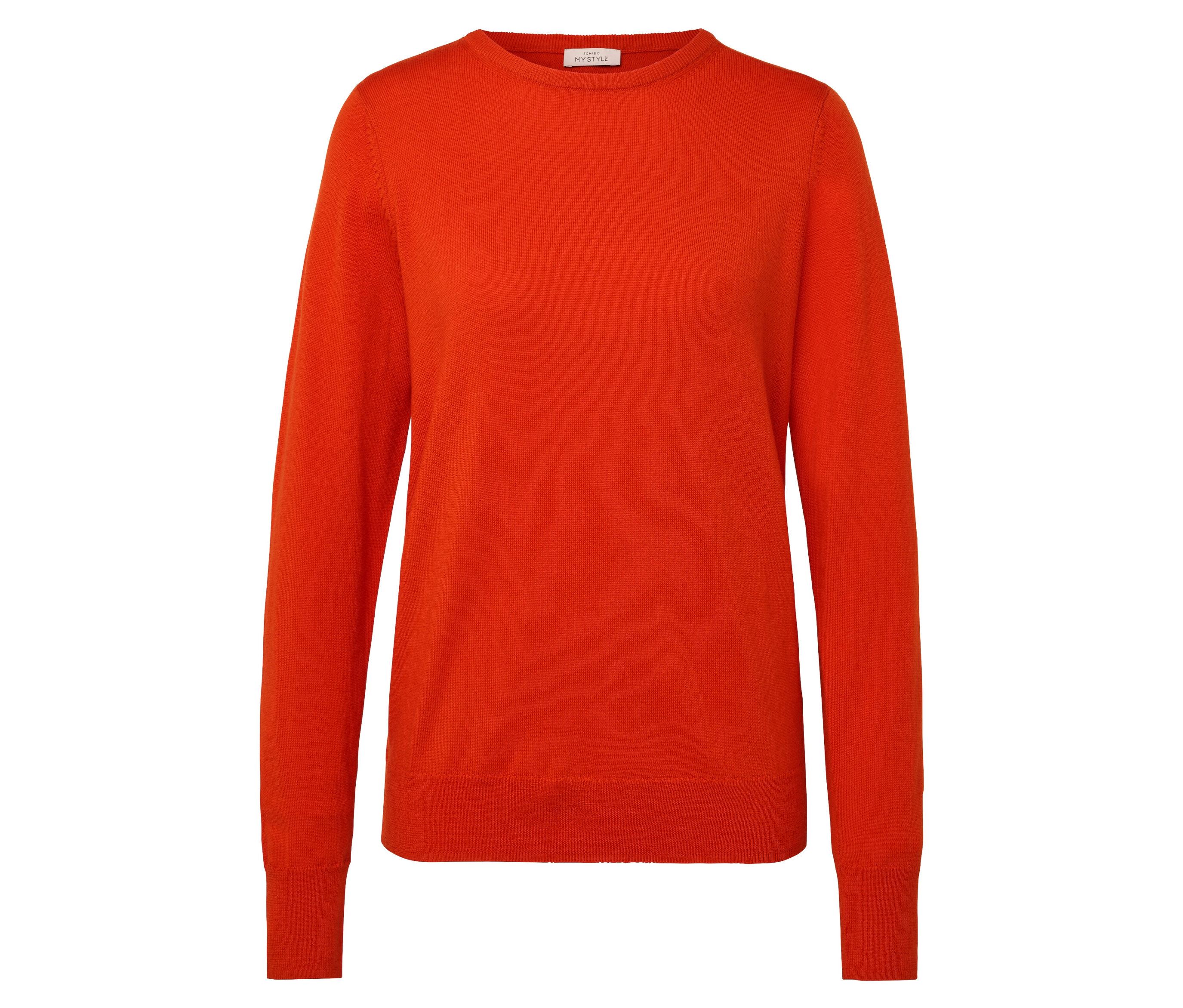 Merino-Feinstrickpullover - Damen - Gr. XL - orange - orange