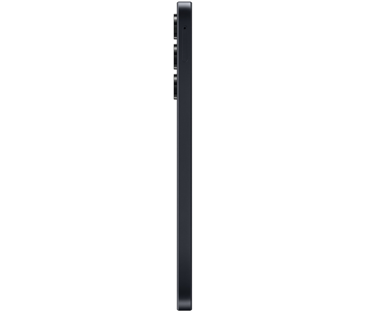 Seitenansicht des blau-schwarzen Samsung Galaxy A16 LTE 128GB.