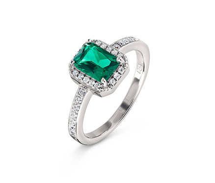 Ring 925 Silber »Royal Green«