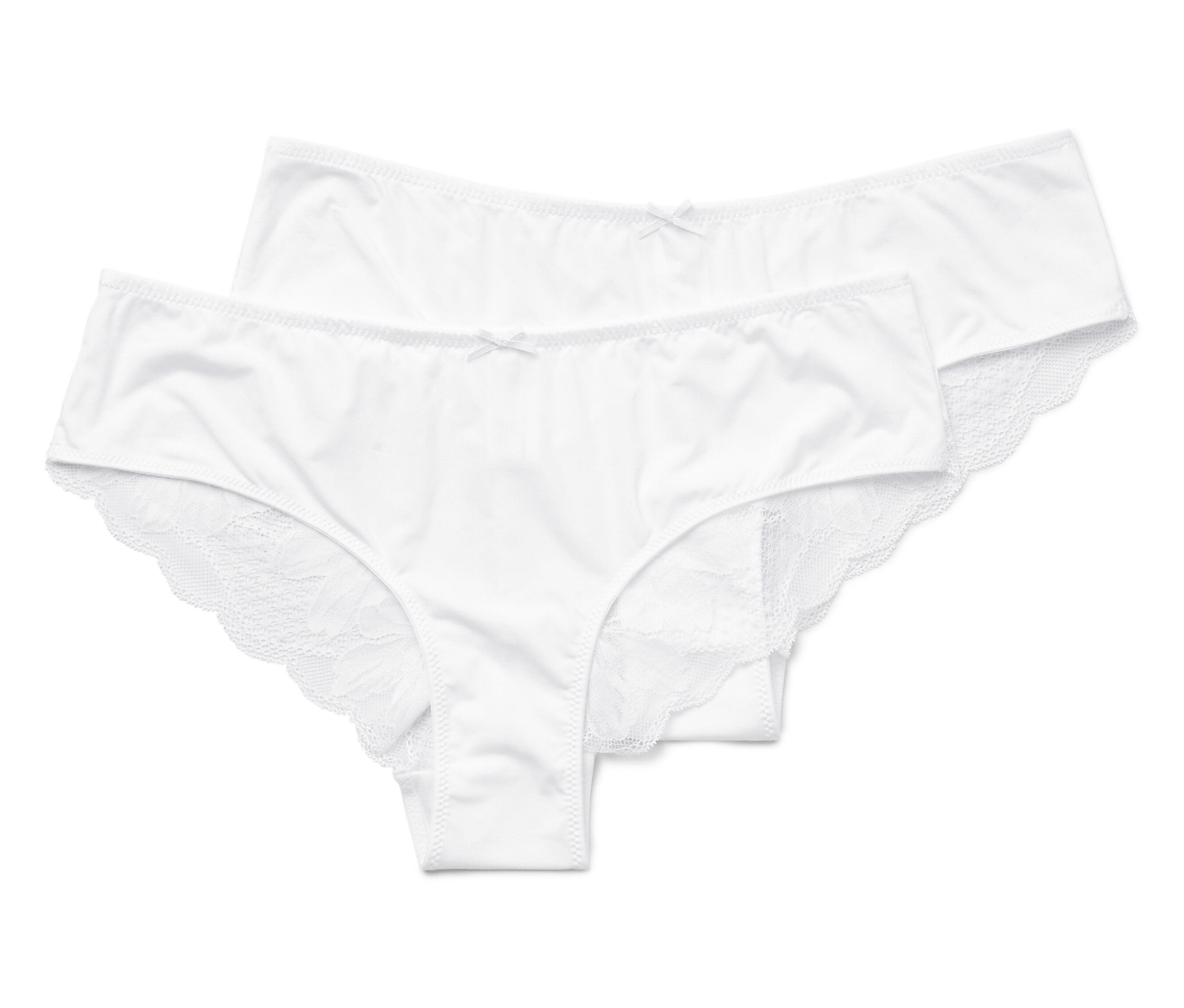 Tchibo - 2 Brazilslips - Damen - Gr. XL - weiß