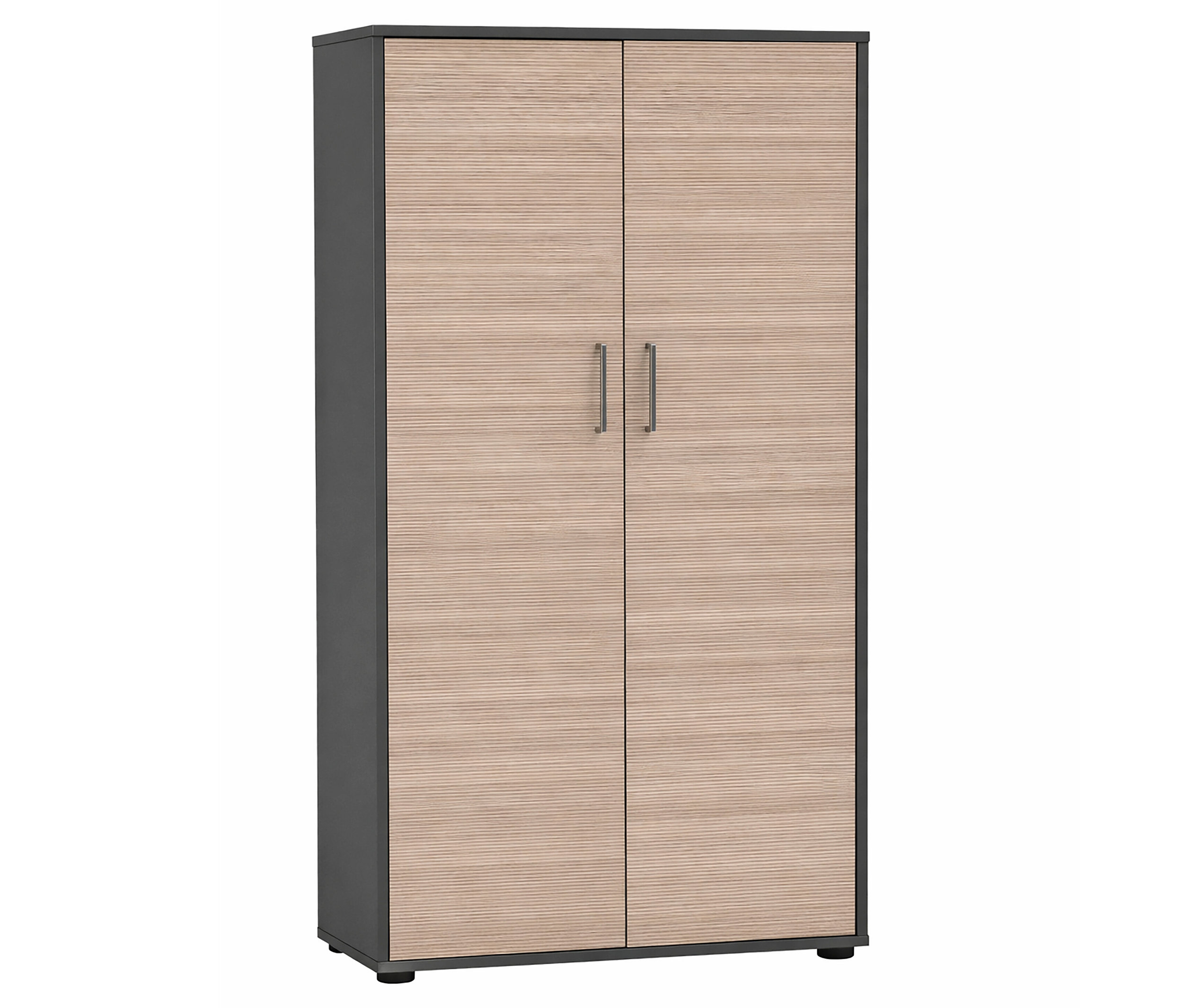Tchibo - Aktenschrank »Metz« - 80,1x38,2x150cm - silber - - Holzwerkstoffe / Metall / Kunststoff