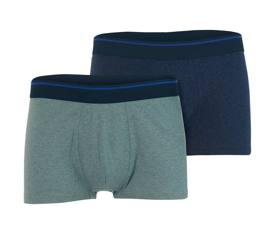 Zwei Slipboxer, eine grün und eine dunkelblau.