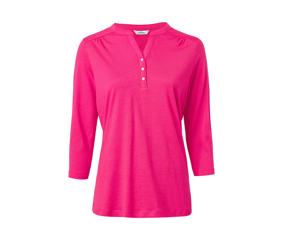 Detailaufnahme eines Blusenshirts mit 3/4-Arm.