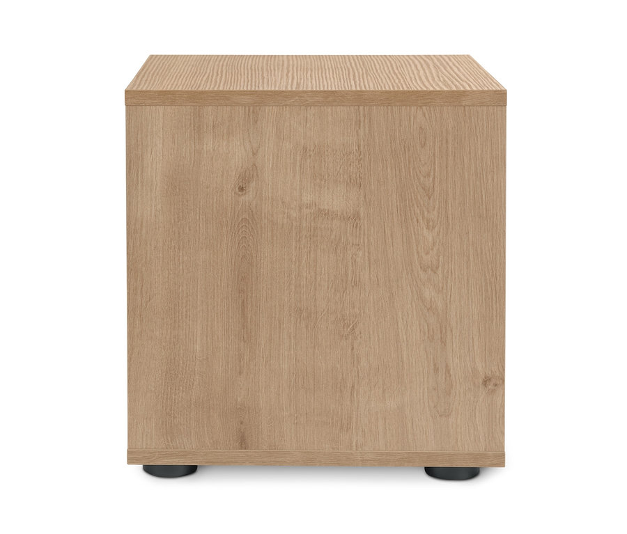 Regalmodul Flemming, ca. 37,5 x 37,5 cm, mit Tür, Eichendekor.