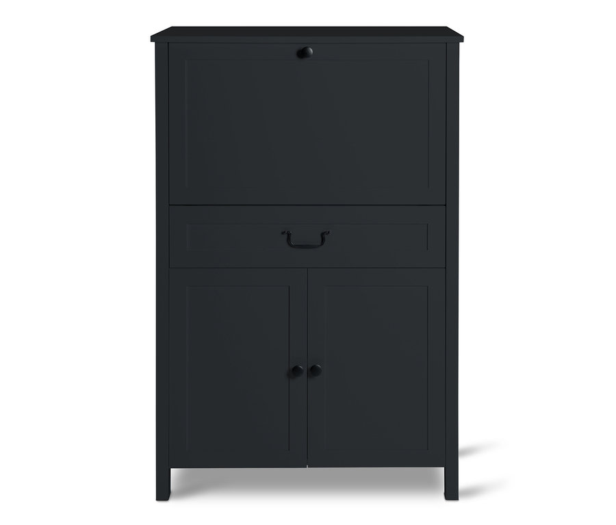 Schwarzer Officeschrank »Clara«.