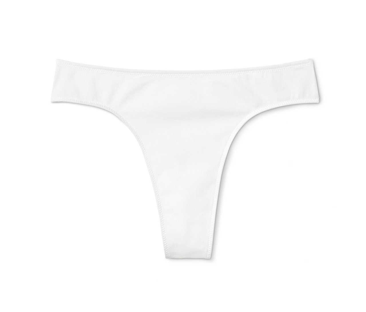 Weißer String aus einem 5er-Pack auf weißem Hintergrund.