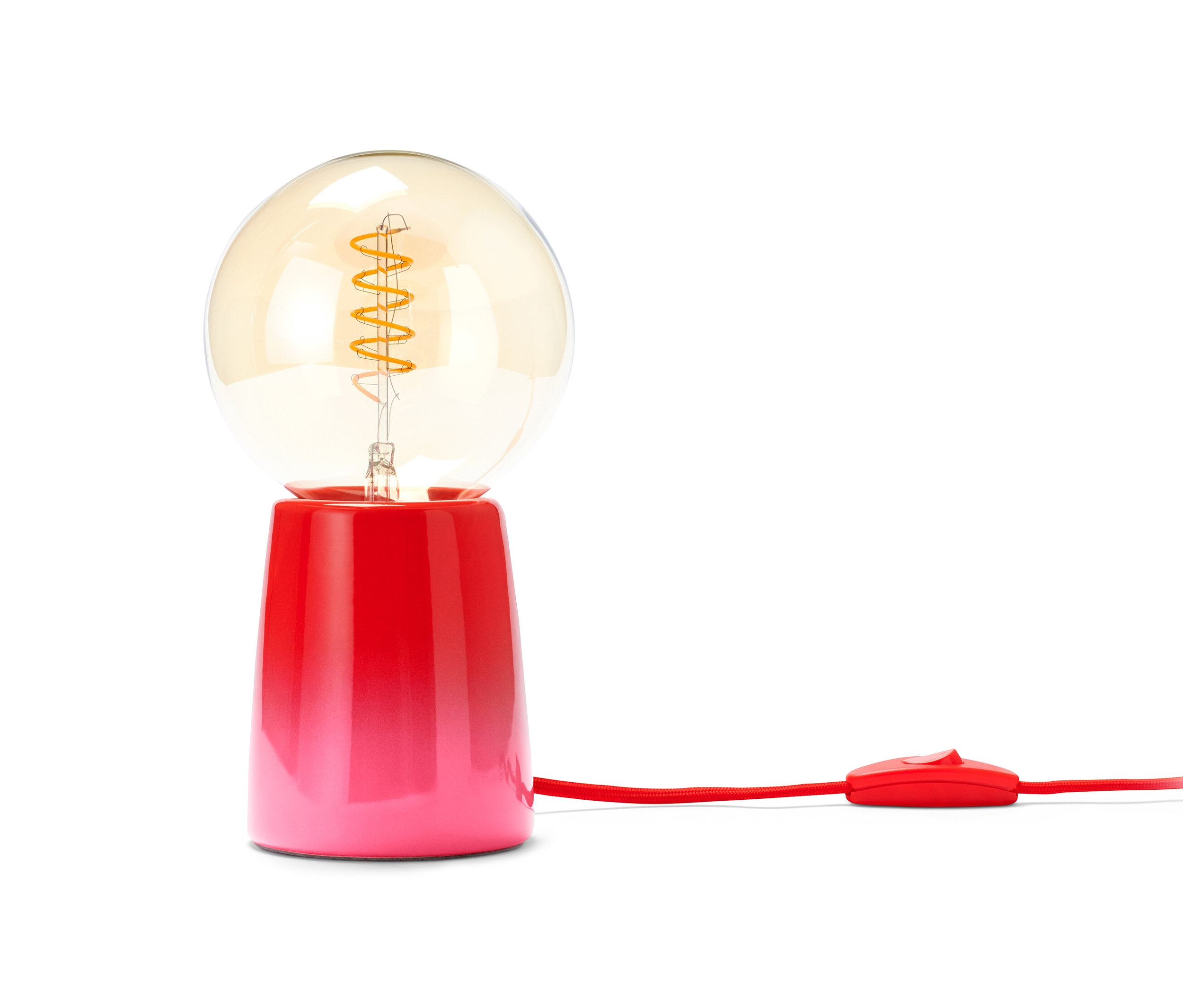 Kabel,1M günstig Kaufen-Tchibo - LED-Tischleuchte - pink. Tchibo - LED-Tischleuchte - pink <![CDATA[LED-Tischleuchte Farbe: Leuchtenfuß rot-pink Leuchtmittel transparent Kabel rot Material: Sockel und Leuchtenfuß Keramik Leuchtmittel Glas Maße: Höhe ca. 24,5 cm, Ø ca. 12,5 cm Hö