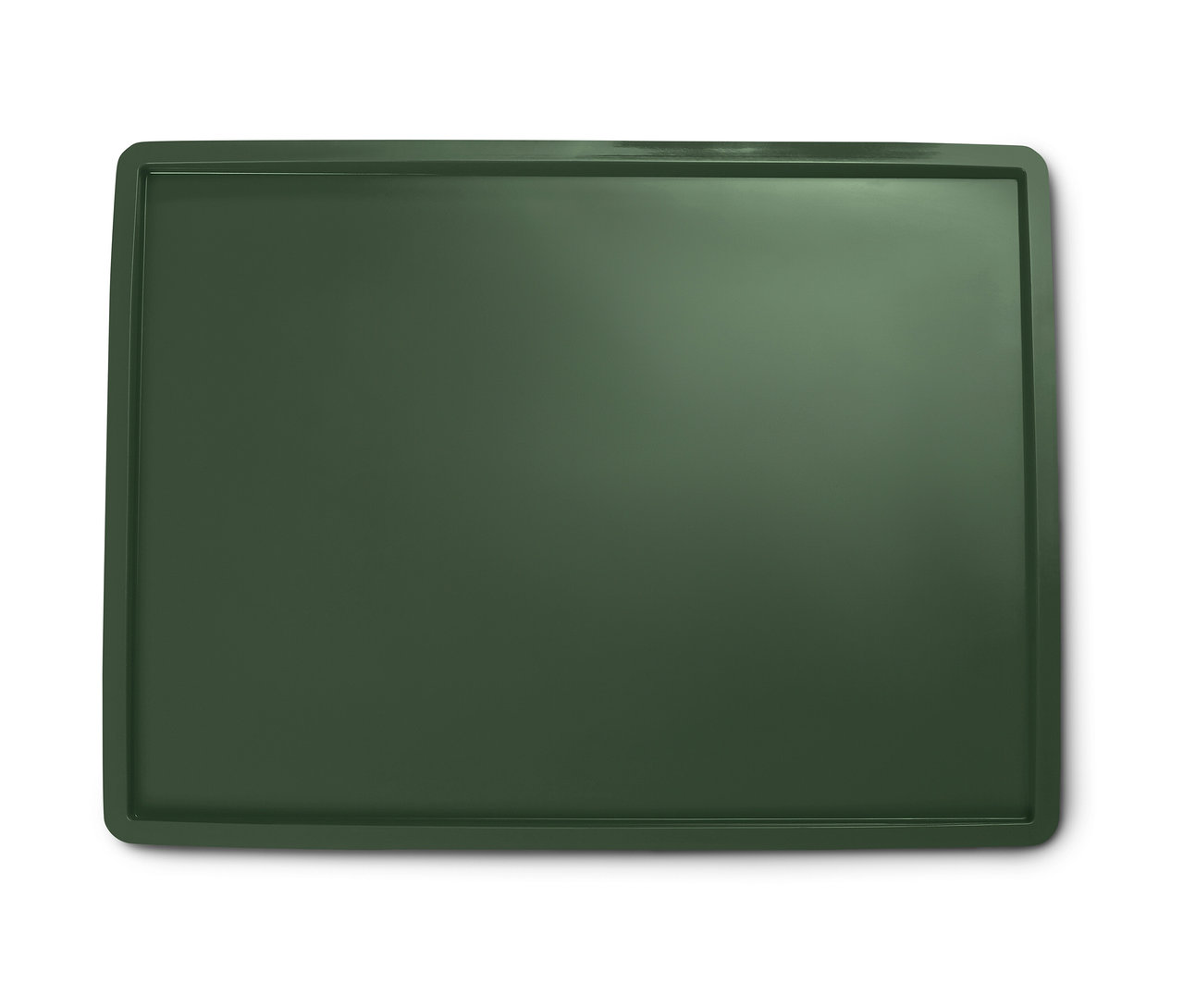 Grüne Dauerbackmatte mit Rand.