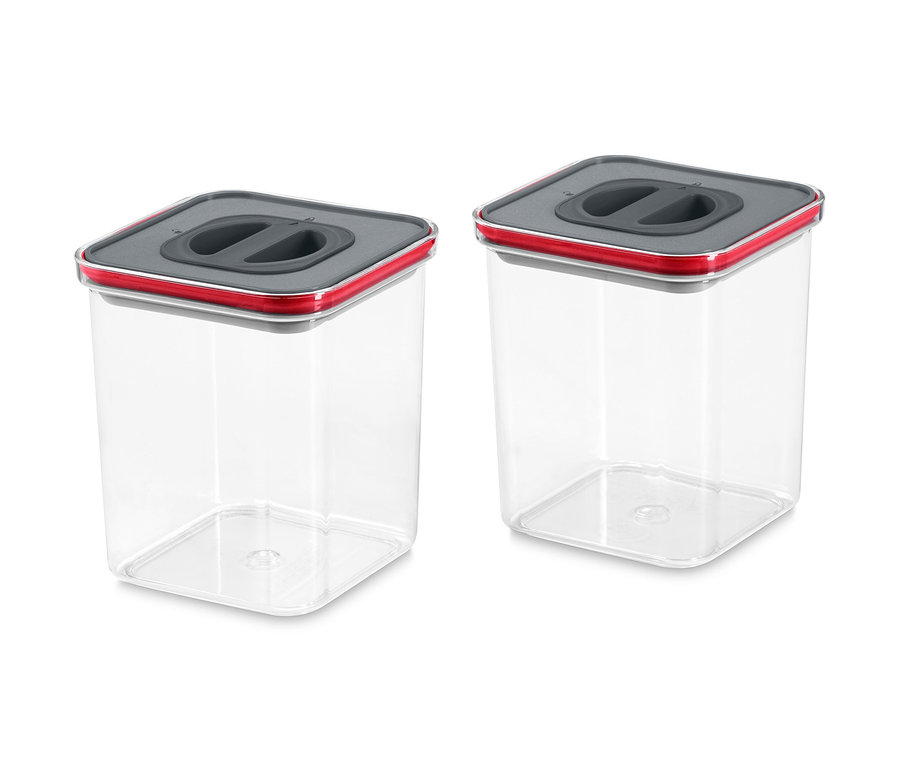 Zwei Vakuum-Frischhaltedosen.