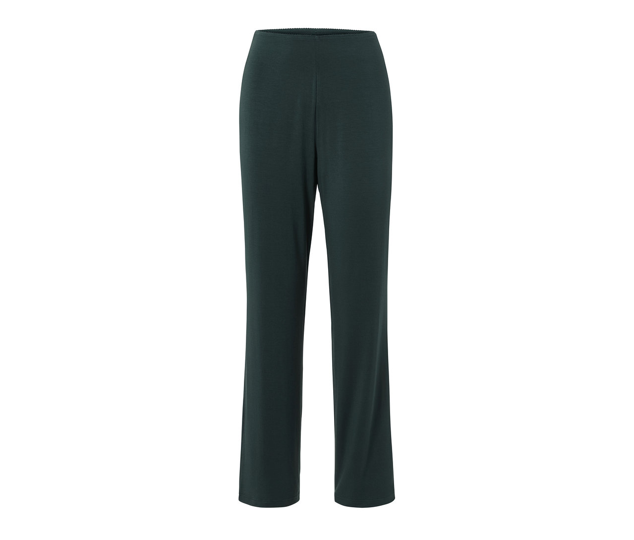 Eine dunkelgrüne Pyjamahose.