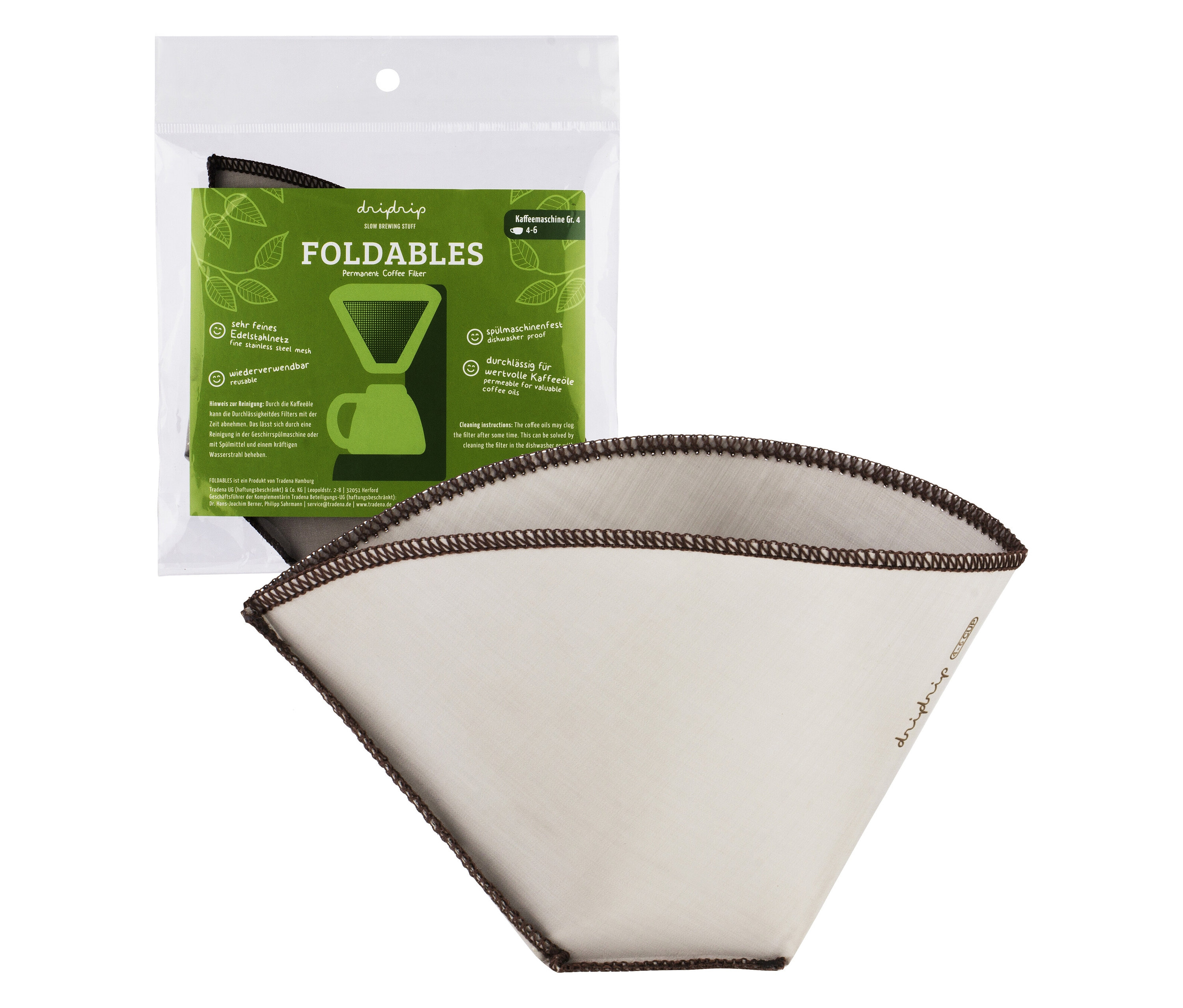 Abgebildet ist ein Permanentfilter >>Foldables<<, Gr. 4.