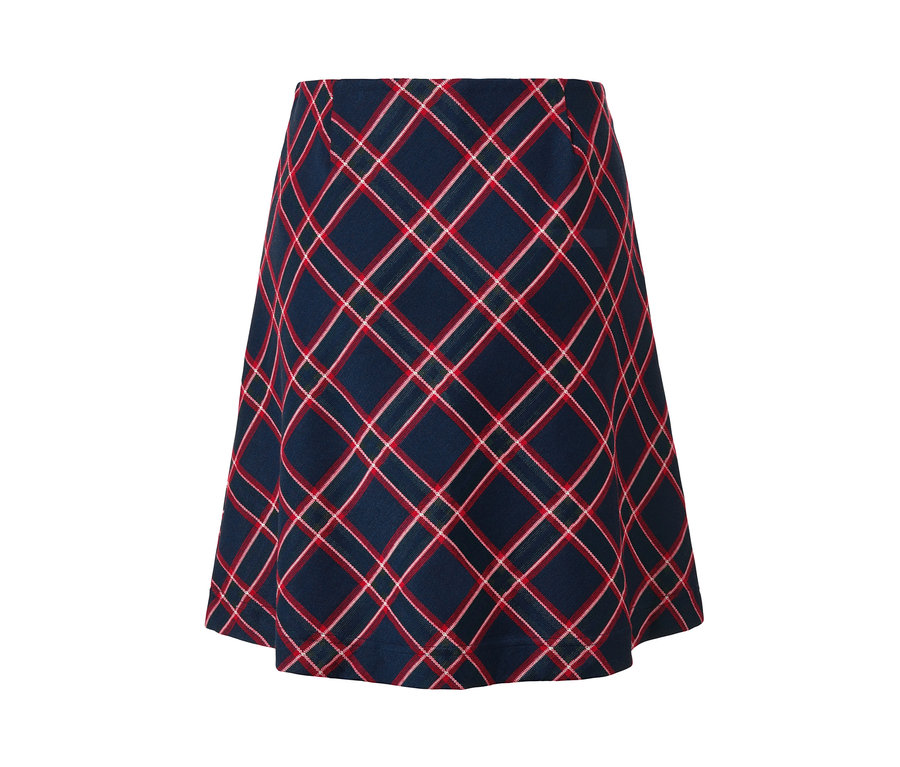 Karierter Jacquard-Rock.