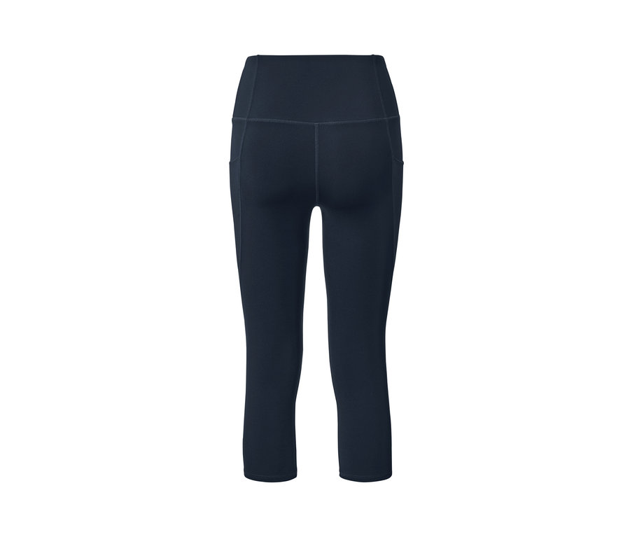 3/4-Sporttight, navy von hinten.