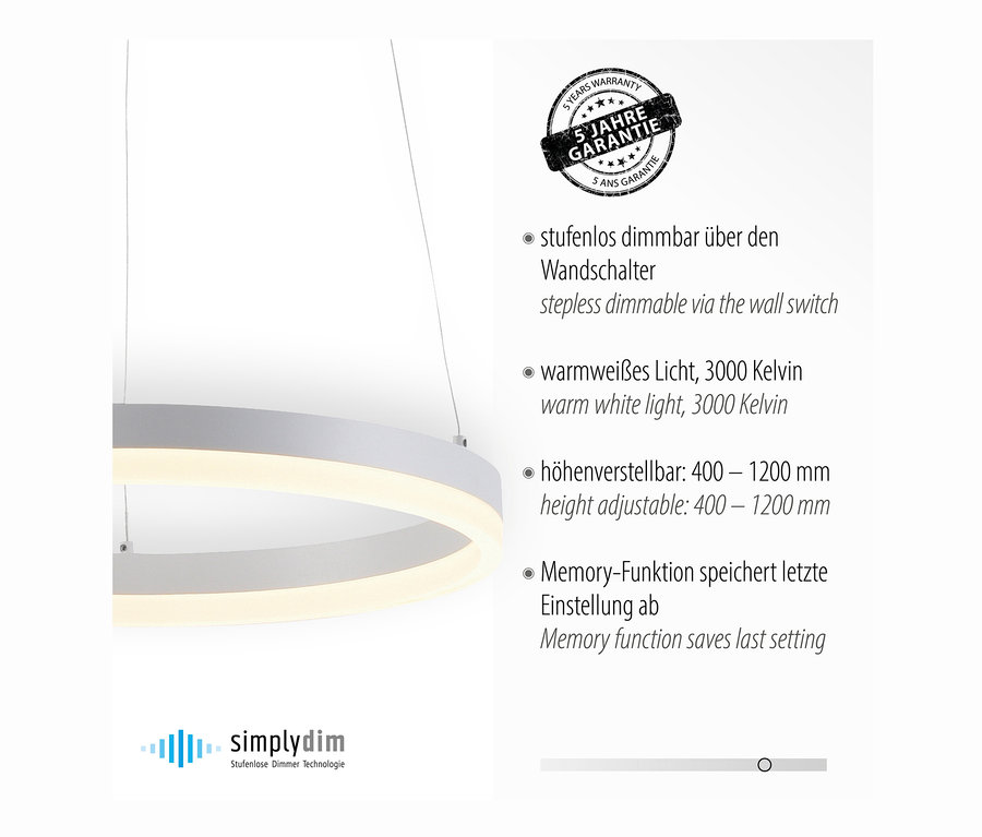 LED-Hängeleuchte »Titus«.