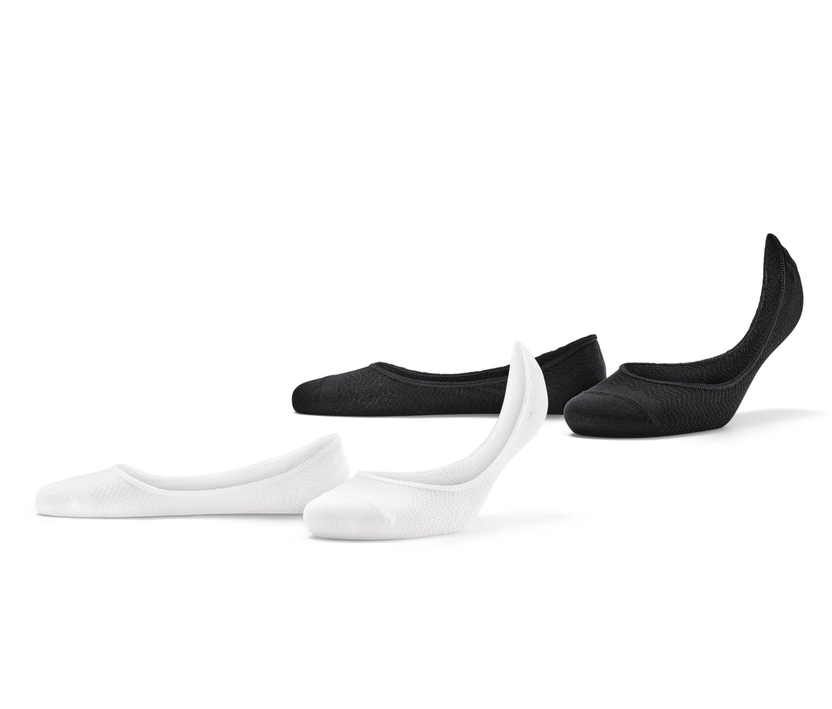 Tchibo - 2 Paar Sneaker-Füßlinge - Damen - Gr. 35-37 - schwarz