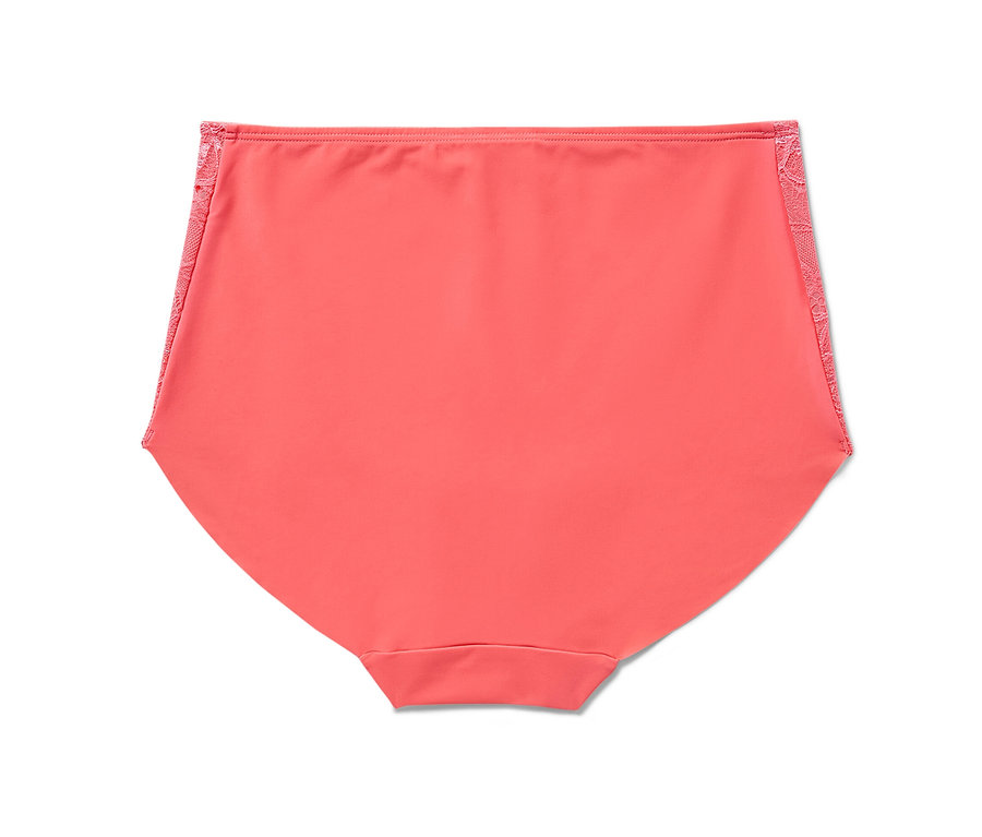 Nahaufnahme einer Highwaist-Panty in Papaya.