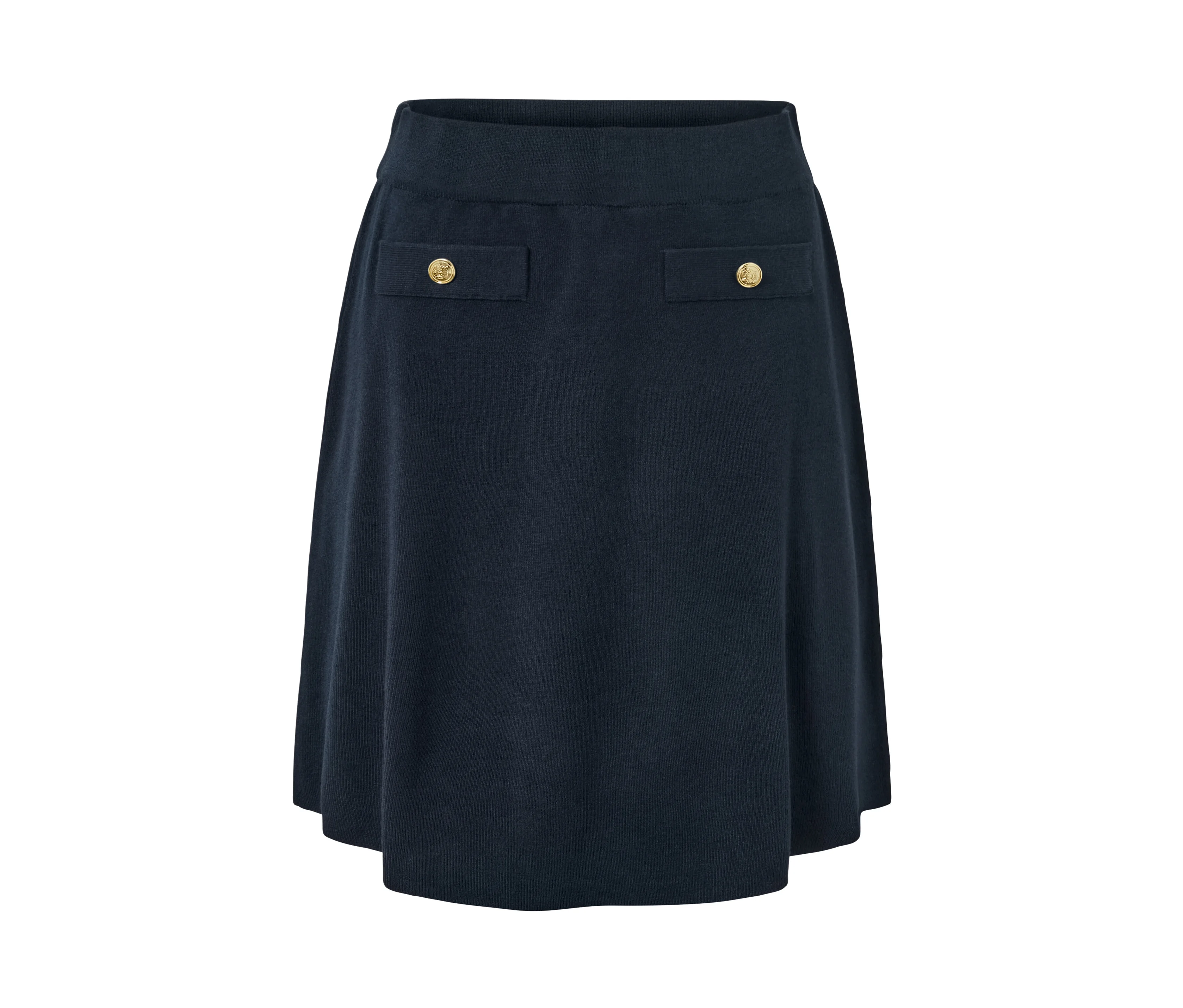 Blau am günstig Kaufen-Tchibo - Strickrock mit Zier-Knöpfen - Damen - Gr. L - dunkelblau. Tchibo - Strickrock mit Zier-Knöpfen - Damen - Gr. L - dunkelblau <![CDATA[Strickrock mit Zier-Knöpfen Farbe: Dunkelblau Material: 79% Viskose, 13% Polyamid, 8% Polyester Maße: G