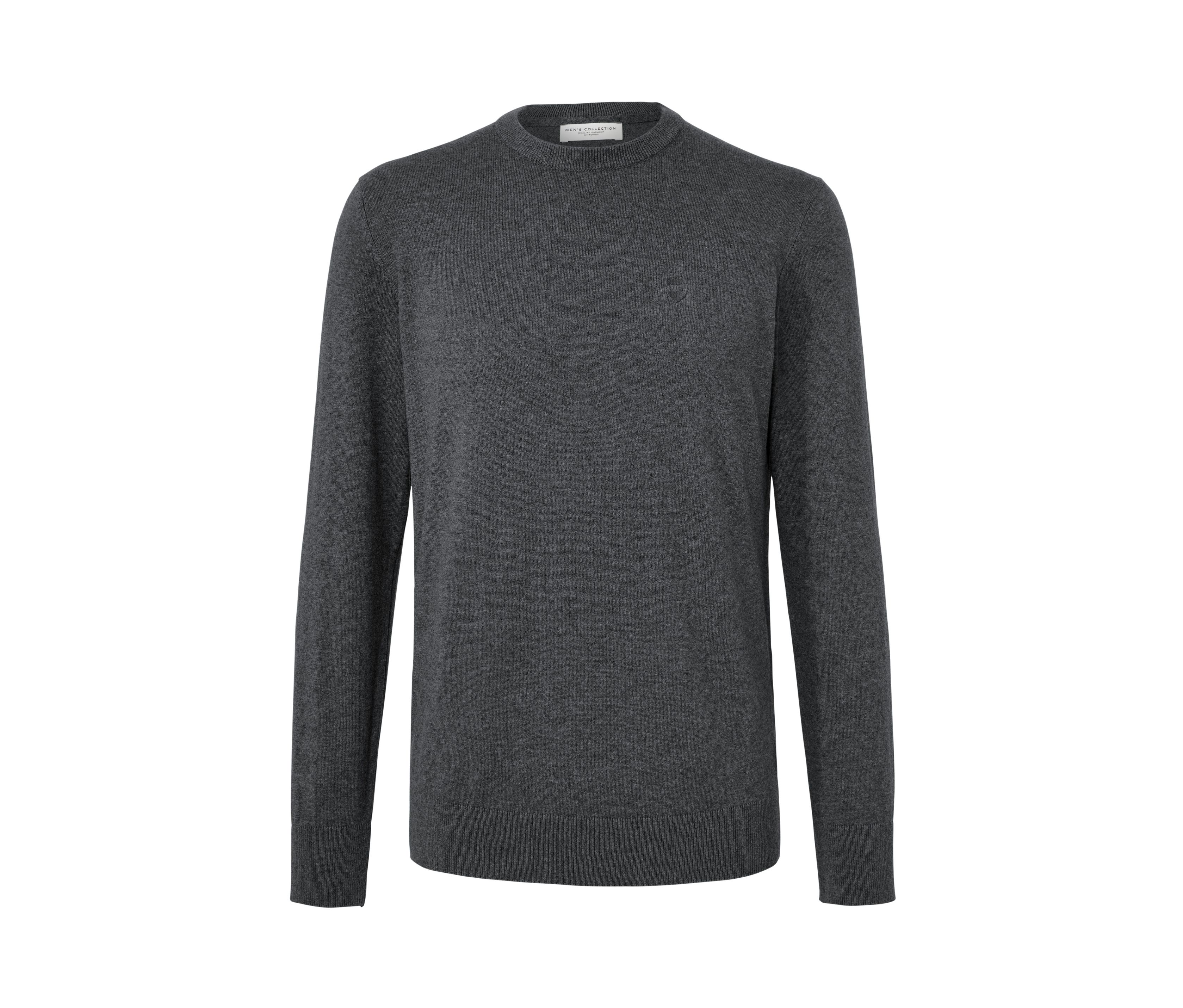 Tchibo - Pullover mit Rundhalsausschnitt - Herren - Gr. XL - anthrazit