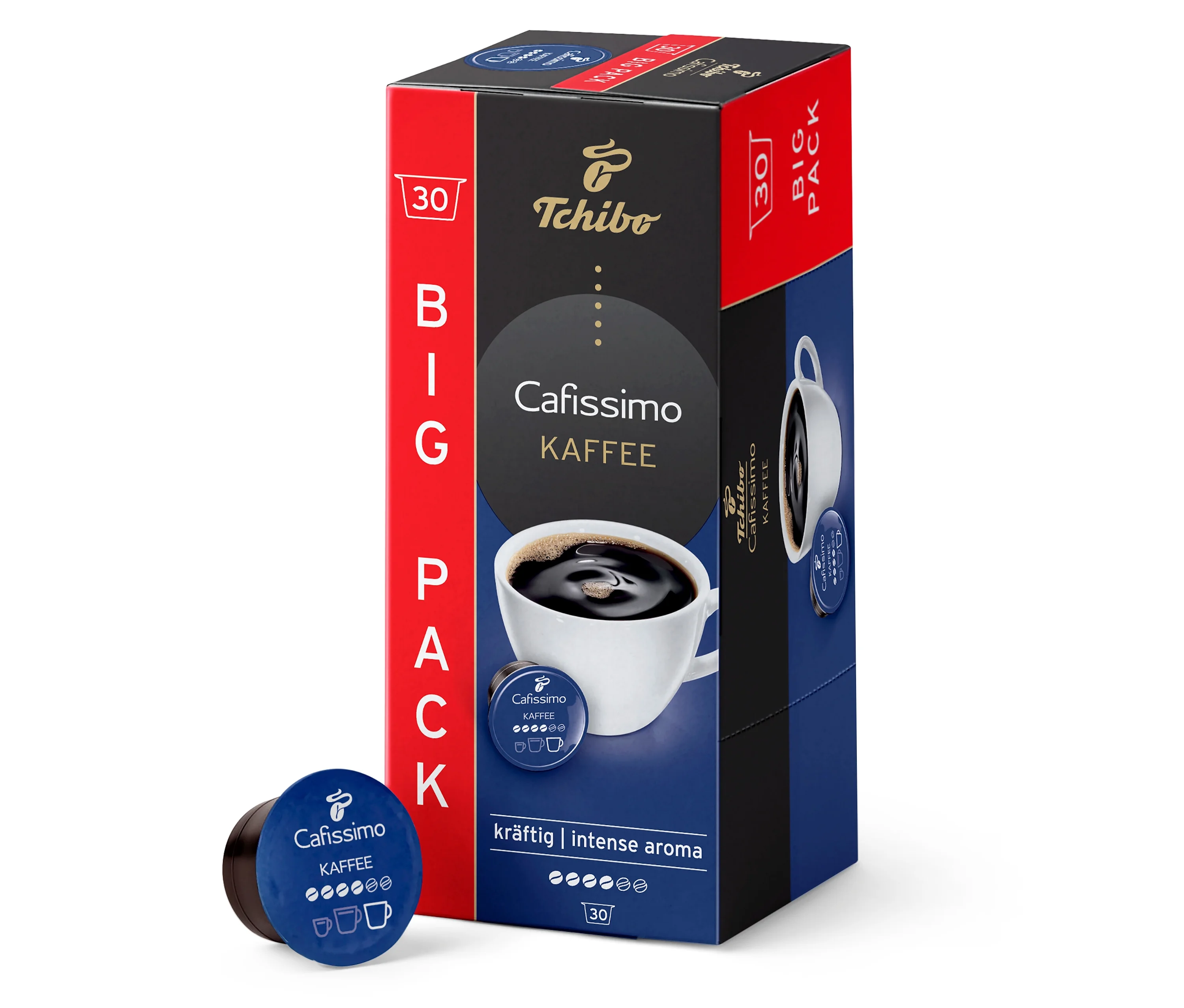 Kaffee günstig Kaufen-Cafissimo Kaffee kräftig - 30 Kapseln - Intensität: 4/6. Cafissimo Kaffee kräftig - 30 Kapseln - Intensität: 4/6 <![CDATA[Cafissimo Kaffee kräftig - 30 Kapseln Aufbewahrungshinweise: Unter Schutzatmosphäre verpackt., Trocken, dunkel un