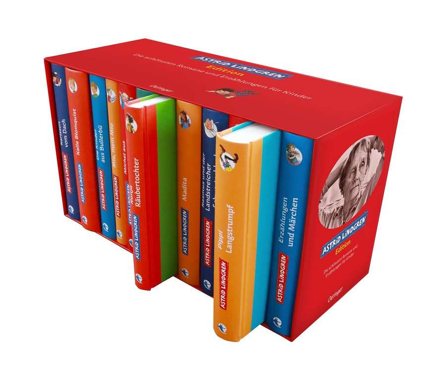 Buch-Set »Astrid-Lindgren-Edition« in roter Box.