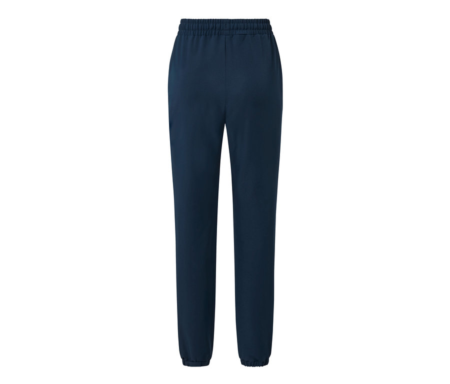 Eine dunkelblaue Softshell-Joggpants.