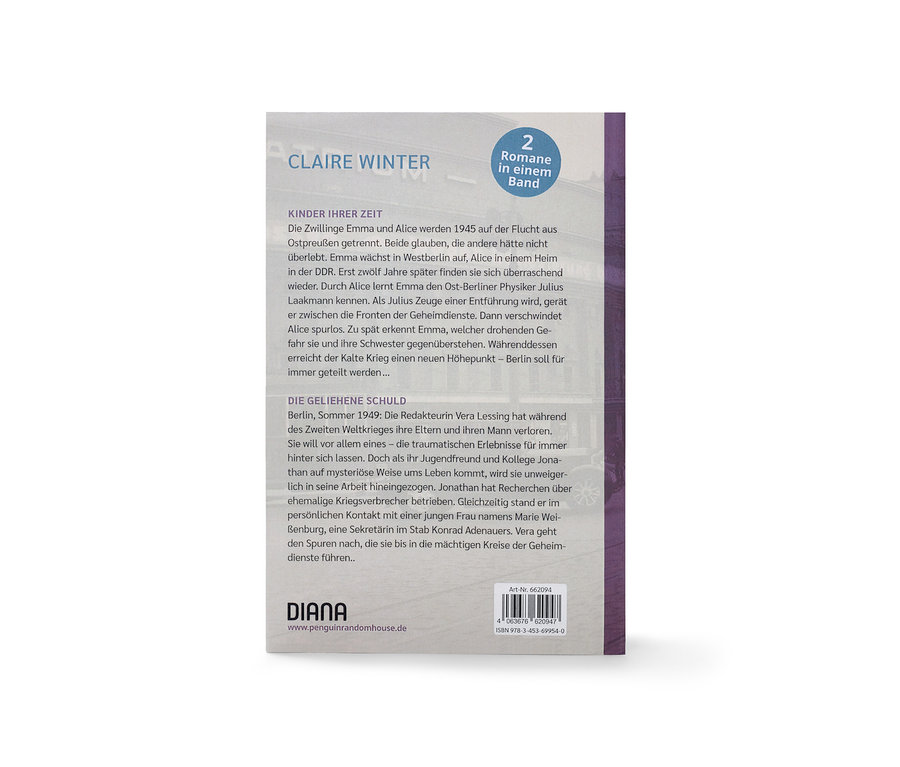 Cover des Buchs "Doppelroman »Kinder ihrer Zeit« und »Die geliehene Schuld«" von Claire Winter.