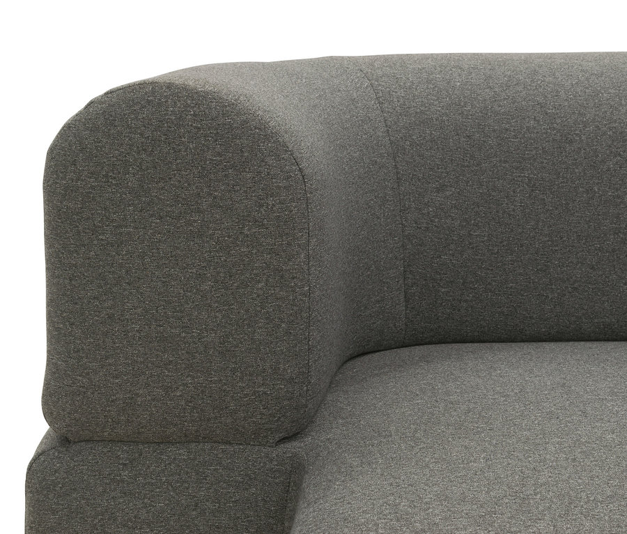 Detailaufnahme des grauen DOMO collection Schlafsofas »Göteborg«.