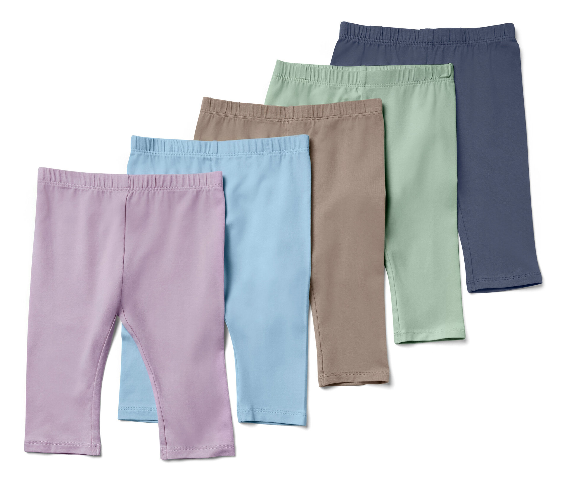 Tchibo - 5 Kinder-Leggings in 3/4-Länge - Gr. 62/68 - dunkelblau