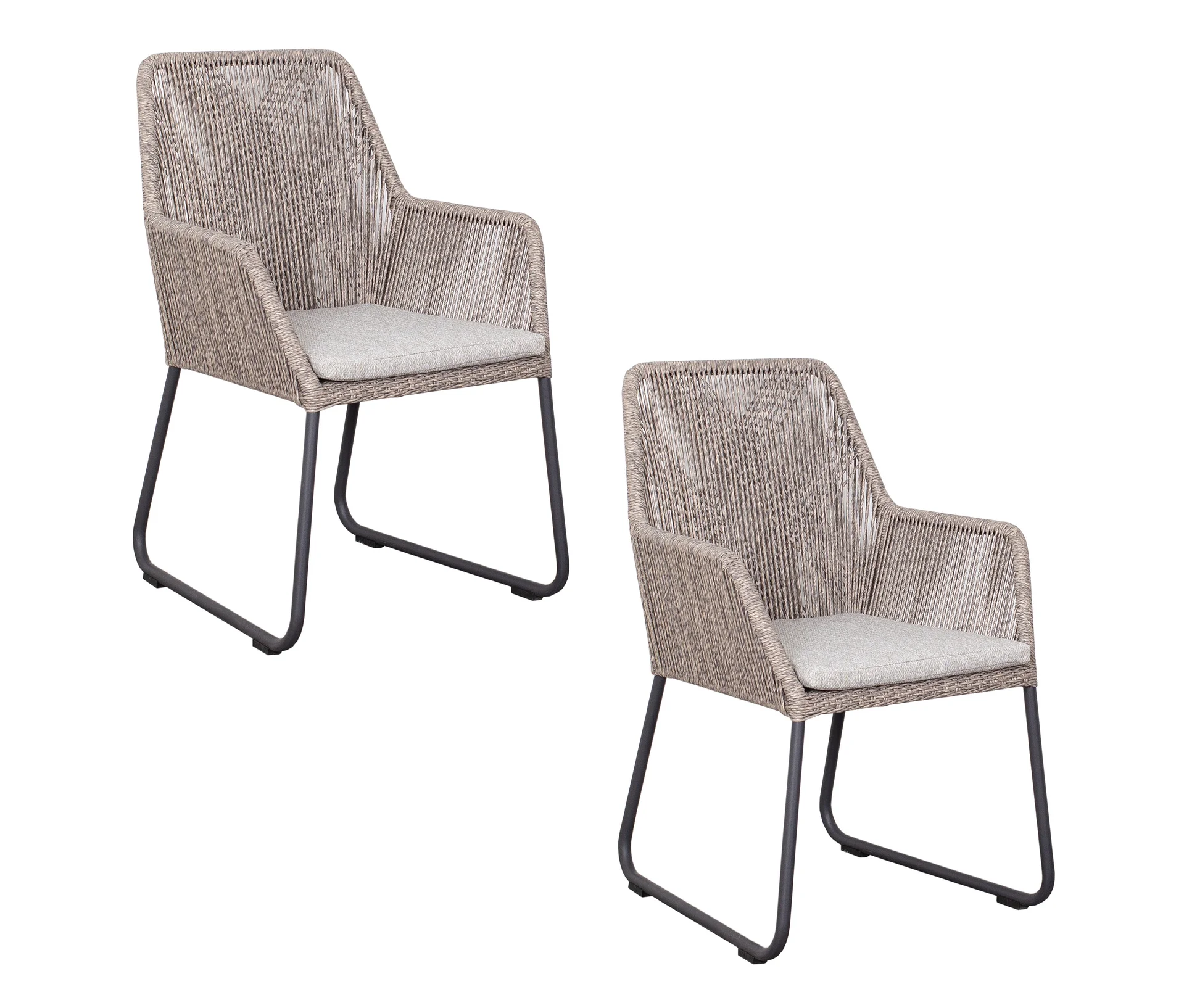 deVries 2 Dining-Sessel - 64x64x90cm - anthrazit -
