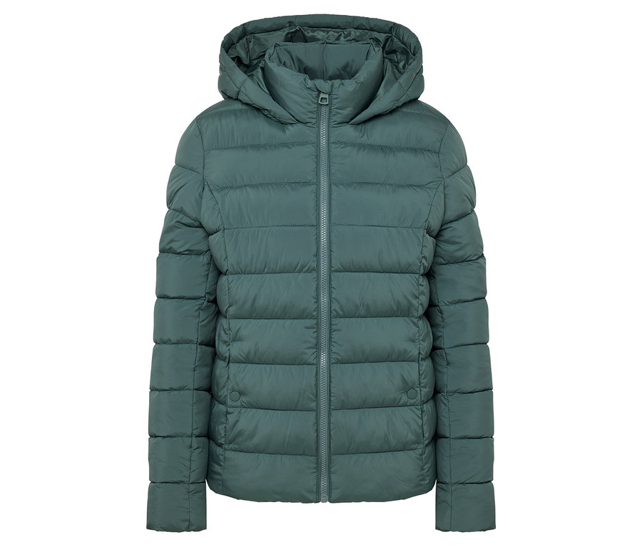 Aqua Steppjacke mit Kapuze.