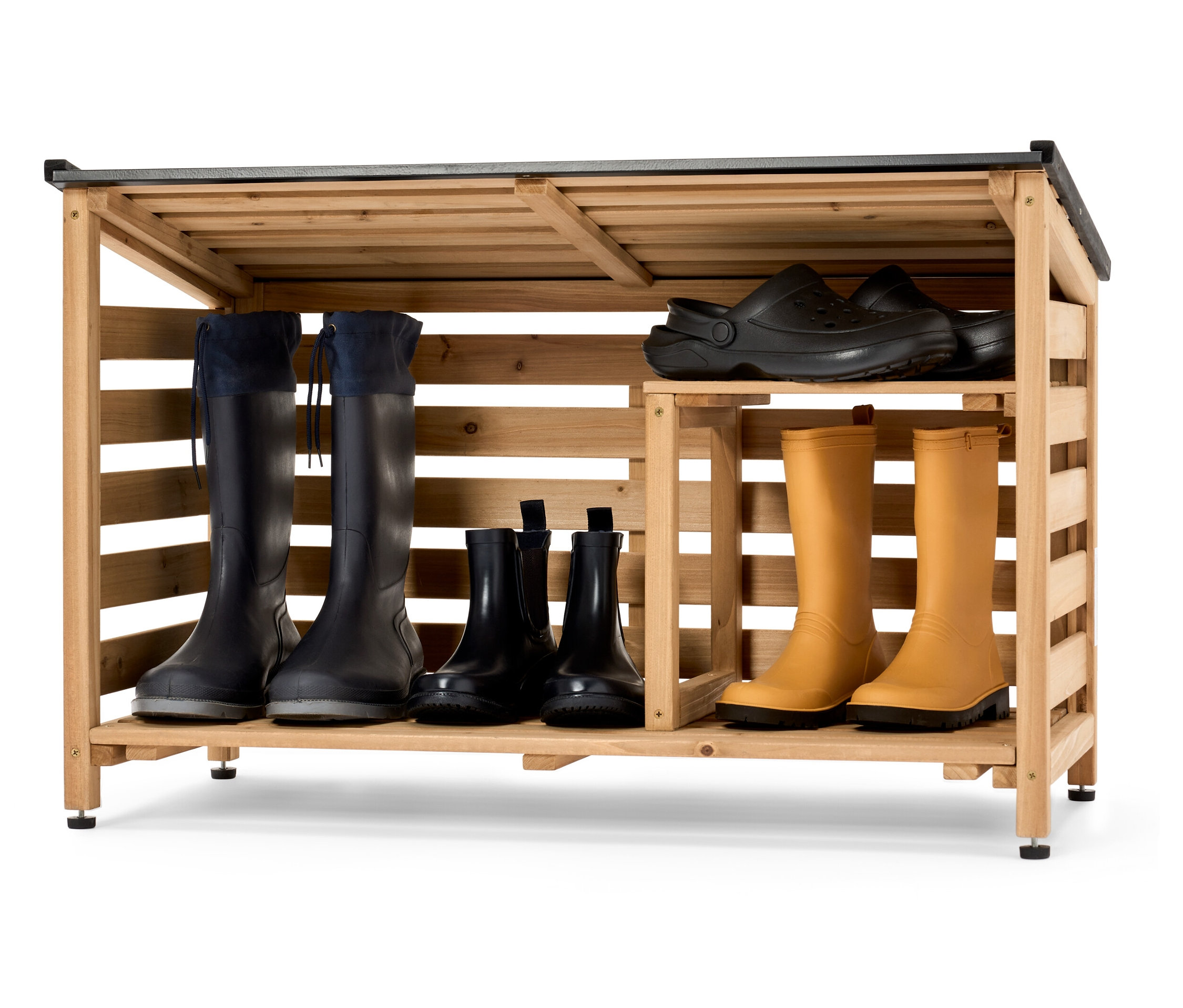 Tchibo - Outdoor-Schuhregal - 87,5x44x57,5cm - schwarz -