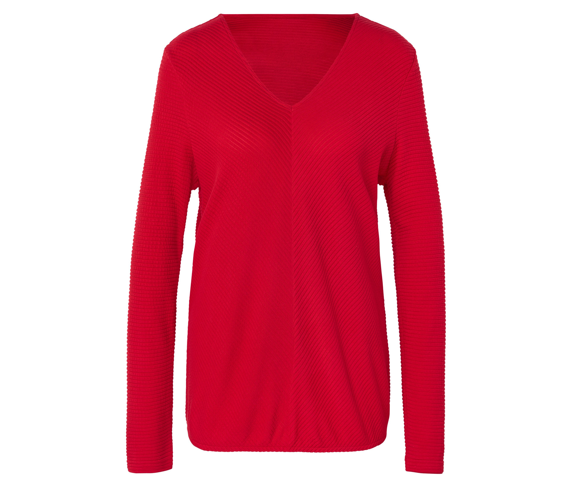 Blusenshirt - Damen - Gr. M - rot - rot
