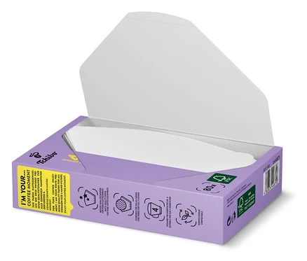 Offene lila Packung Filterpapier Gr. 4, weiß, 18x 80 Stk.