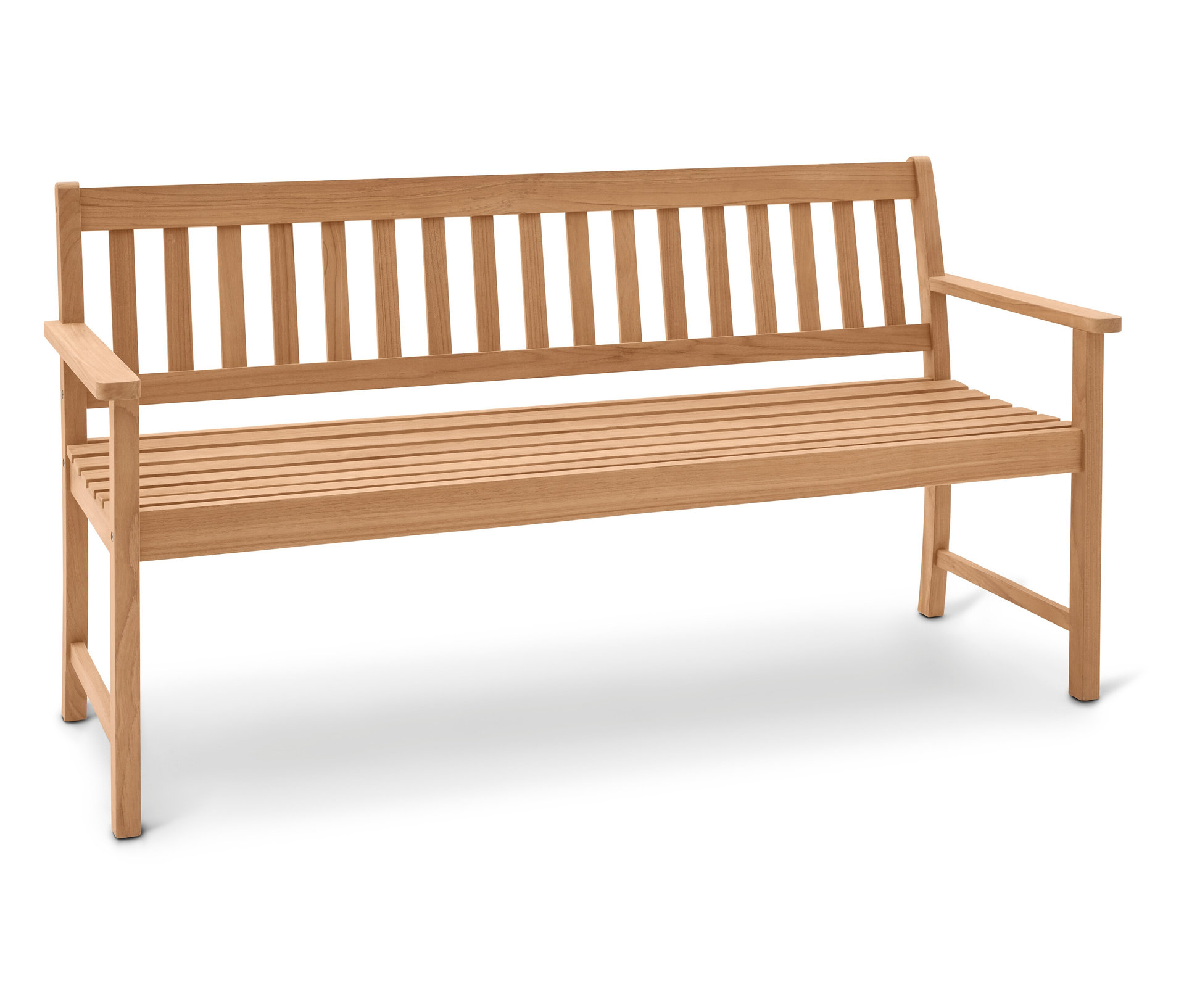 Tchibo - Klassische Teak-Gartenbank - 165x60x85cm - braun -