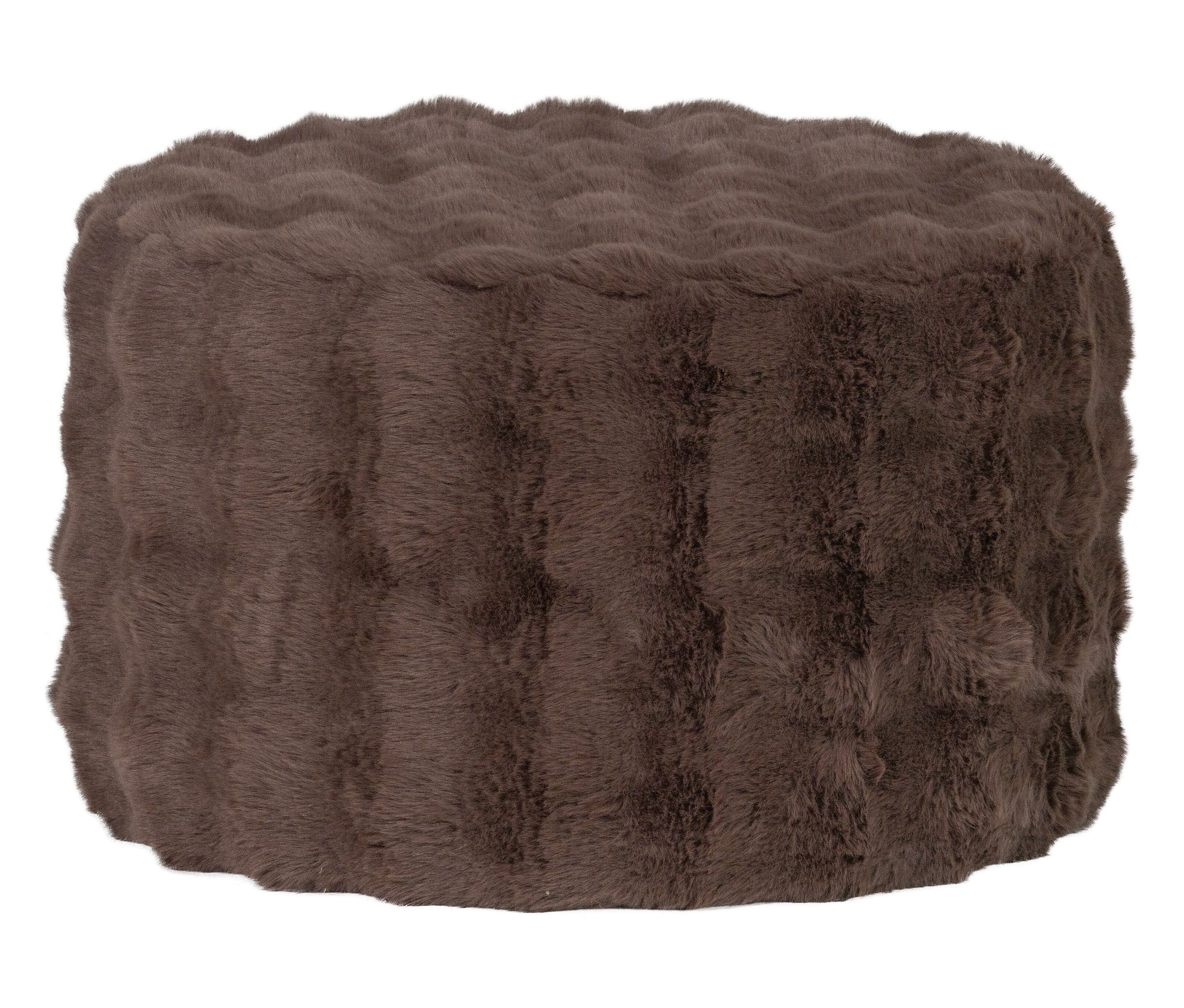 Tchibo - Woood Hocker »Olven« - 60x60x36cm - Braun - Polyester
