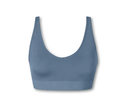 Atlantikblauer SCHIESSER Soft BH mit Pads.
