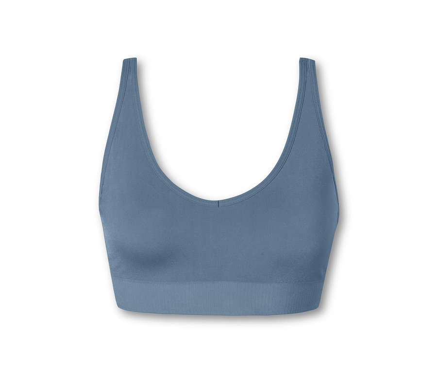 Atlantikblauer SCHIESSER Soft BH mit Pads.