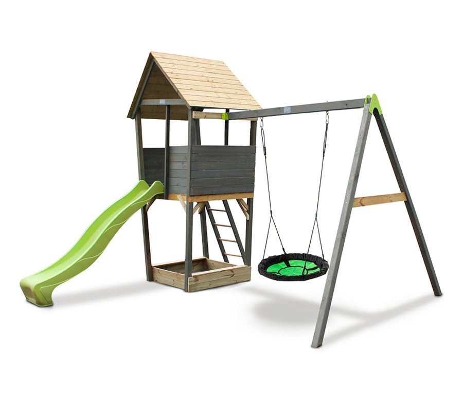 EXIT Spielturm mit Schaukel »Aksent«.