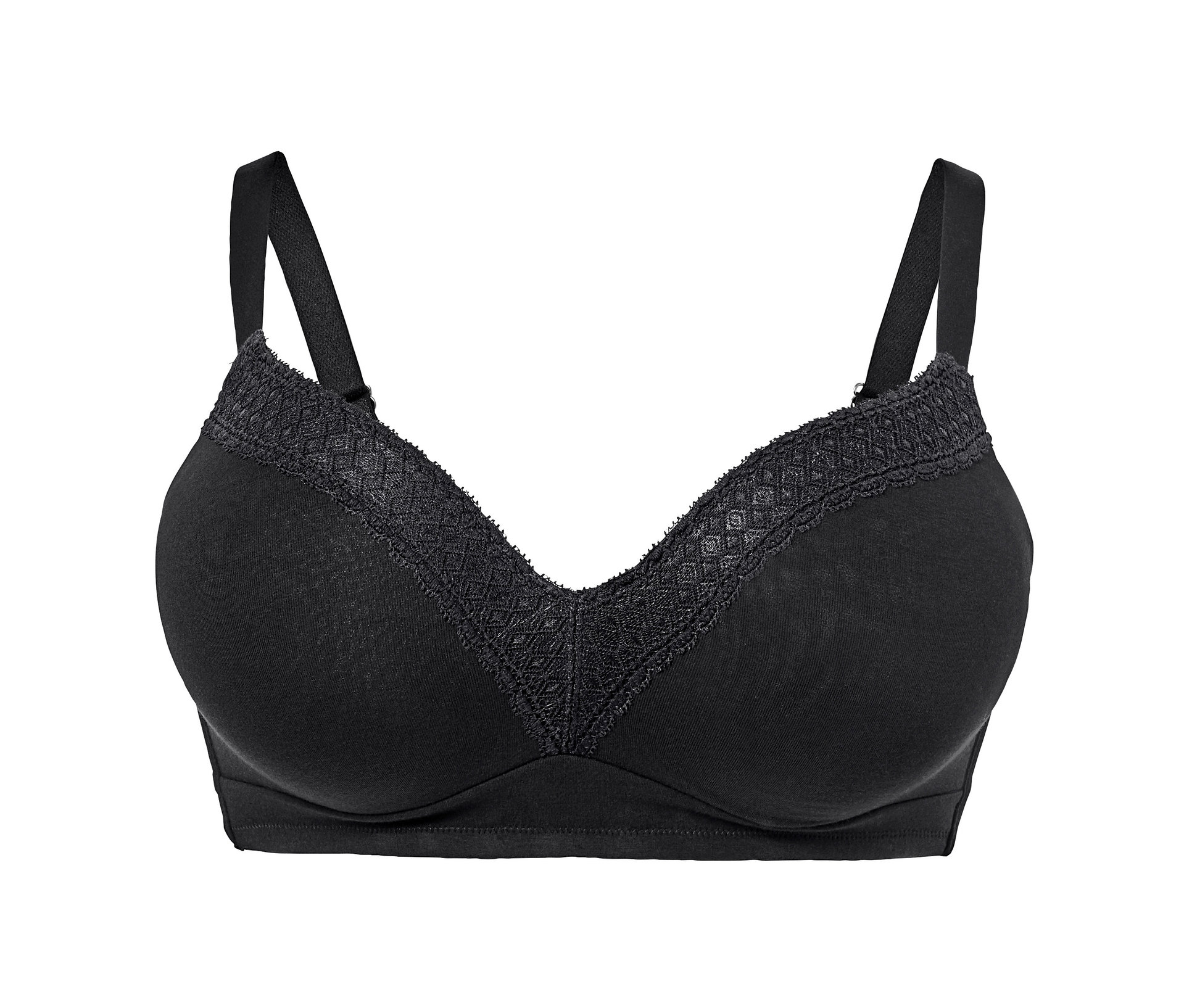 Soft-BH - Damen - Gr. 90D - schwarz - schwarz