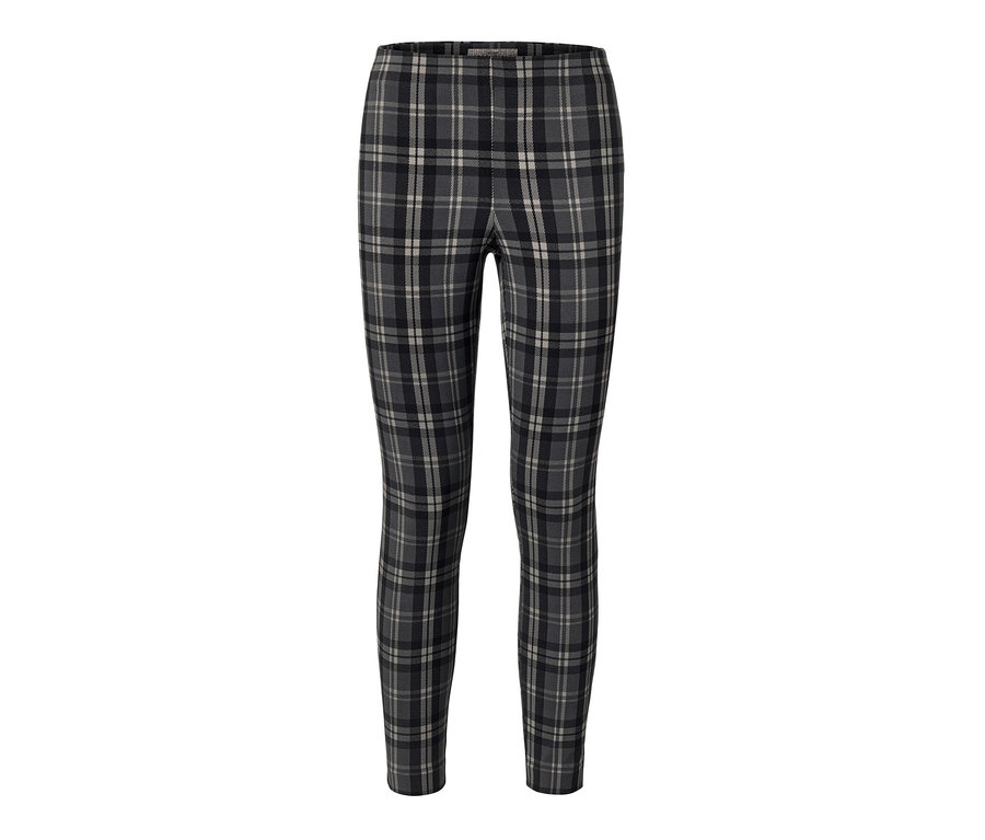 Karierte Stretchhose.