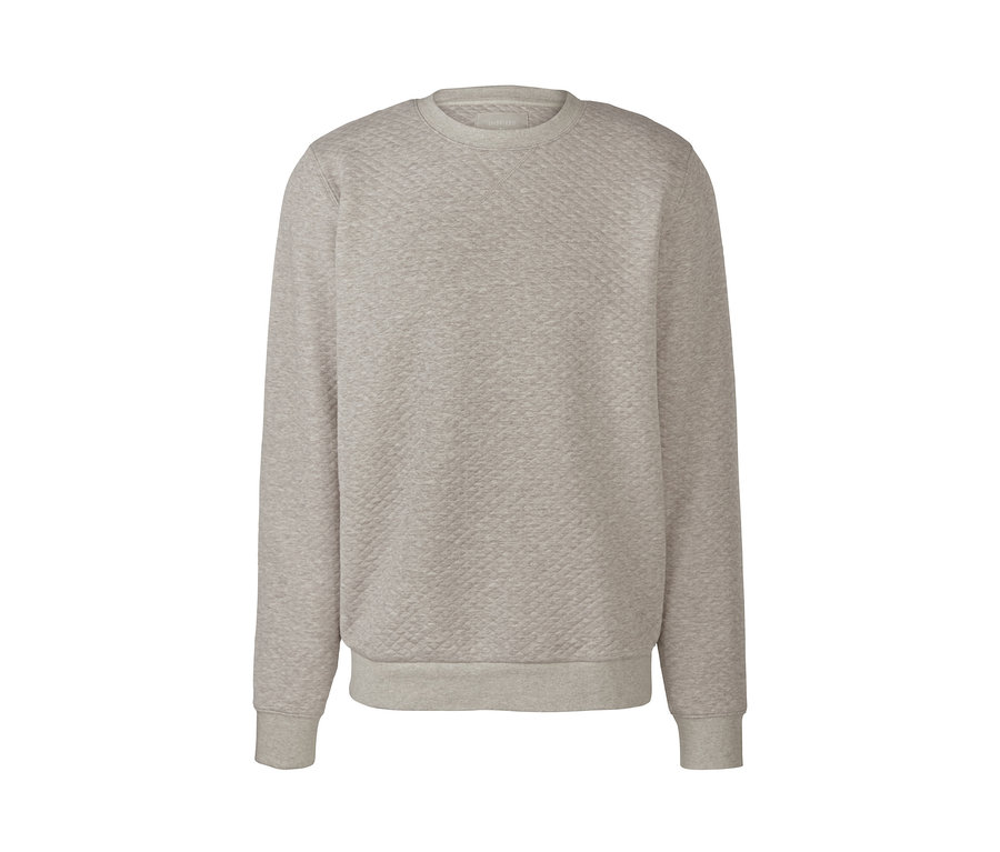 Ein graues Sweatshirt.