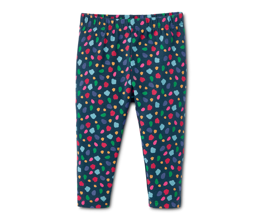 Eine Jersey-Leggings aus Bio-Baumwolle mit Alloverprint.