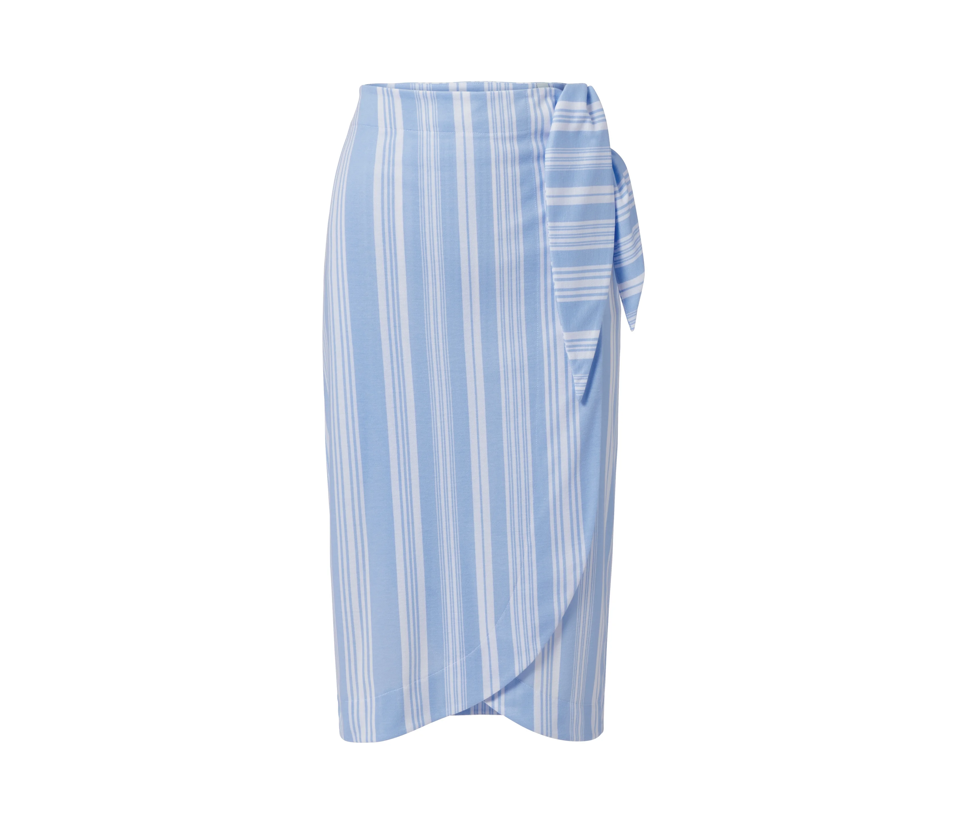 Damen,Figurformender günstig Kaufen-Tchibo - Gestreifter Wickelrock - Damen - Gr. L - hellblau/gestreift. Tchibo - Gestreifter Wickelrock - Damen - Gr. L - hellblau/gestreift <![CDATA[Gestreifter Wickelrock Farbe: Hellblau-weiß gestreift Material: 100% Polyester (recycelt) Maße: Gesamtlänge