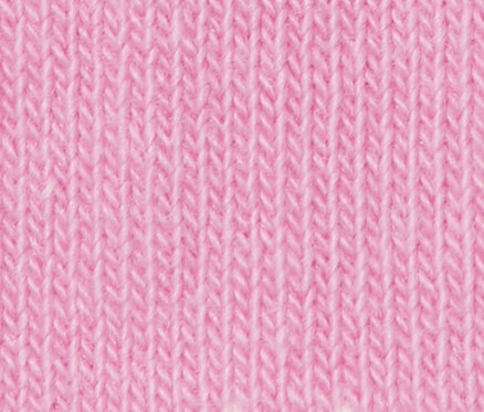 Detailaufnahme einer rosa Socke mit weißen Smiley-Gesichtern. Packung mit 5 Paar Socken.