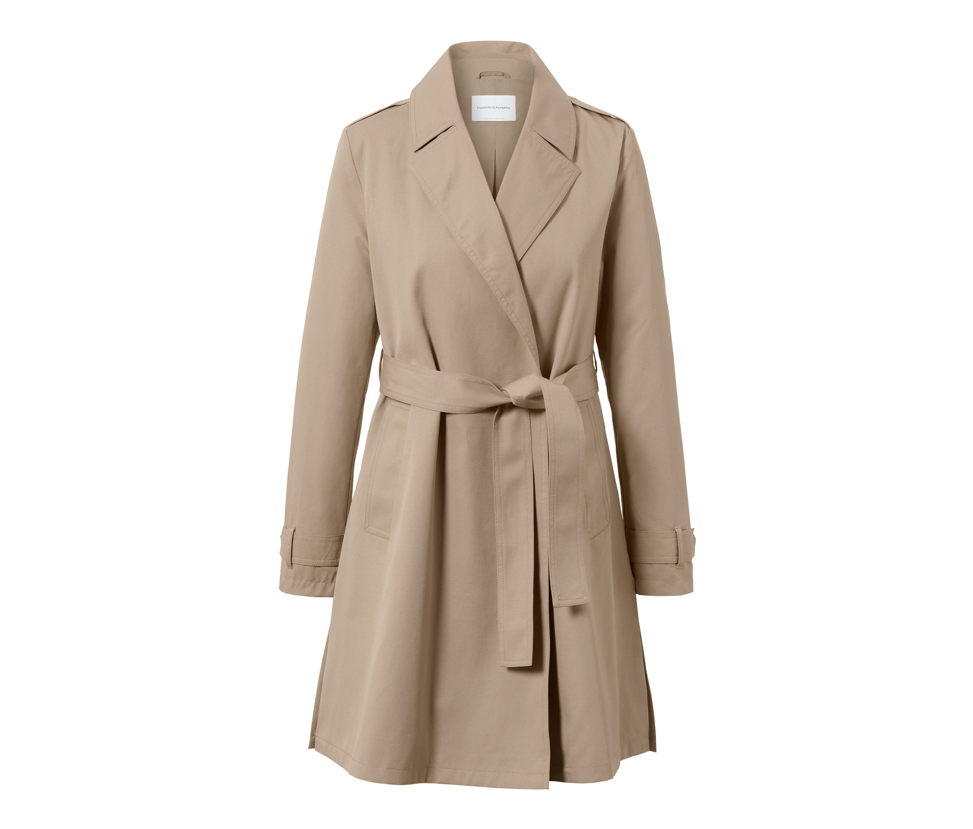 Trenchcoat - Damen - Gr. 38 - beige - beige