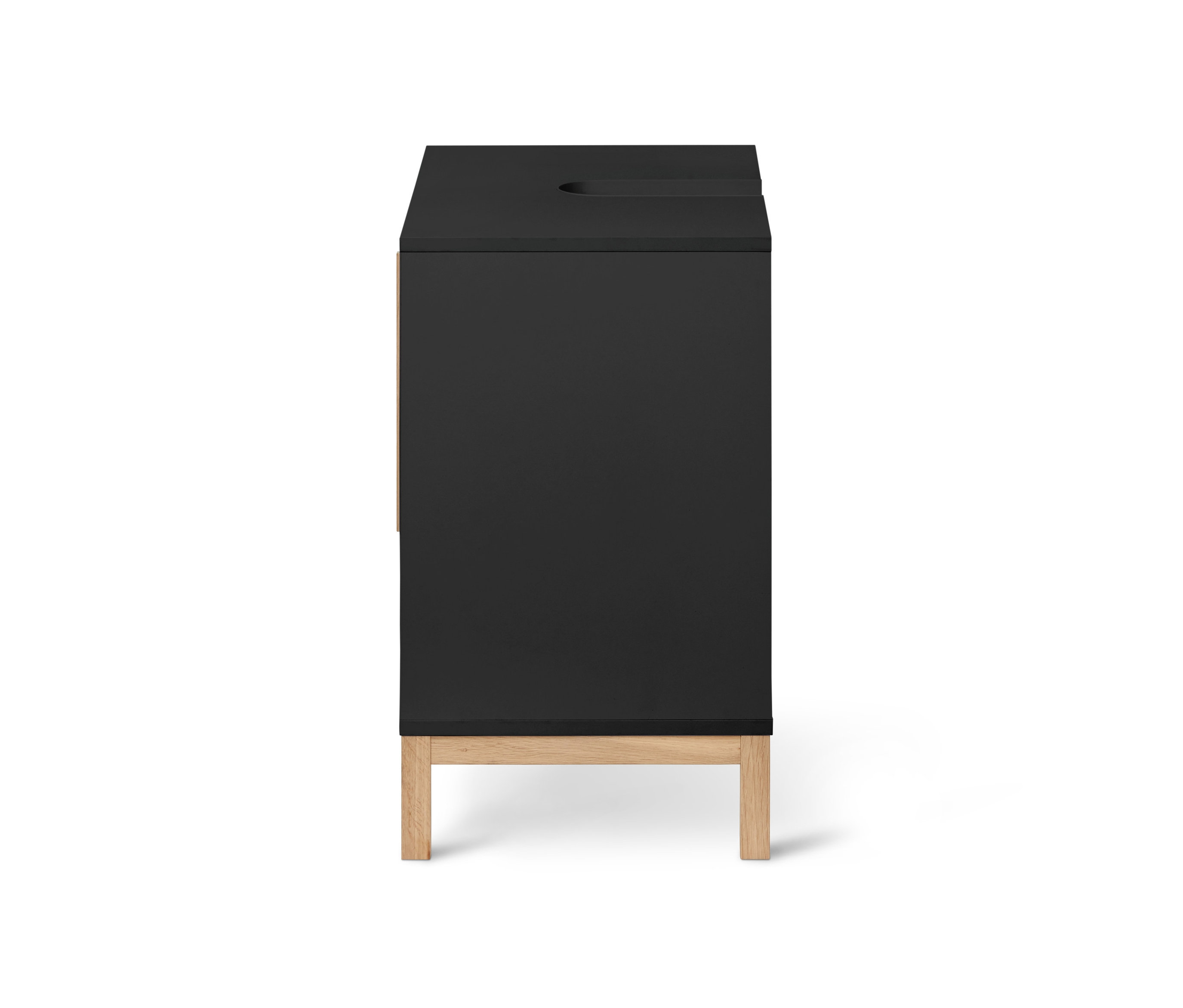 Thumbnail - Tchibo - Waschbeckenunterschrank »Eklund« - 65x40x66,5cm - anthrazit - Holz / Eichenholz / Silikon