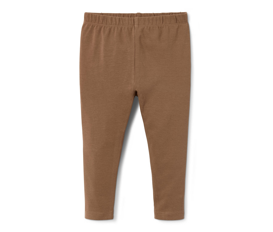 Eine braune Jersey-Leggings.