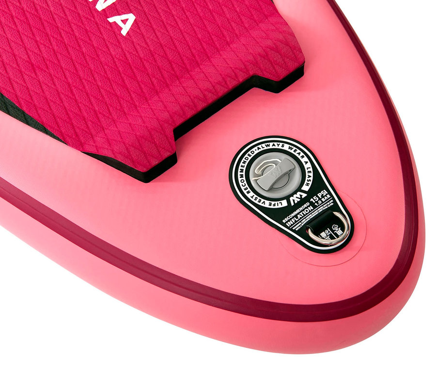 Detailaufnahme eines pinkfarbenen Aqua Marina SUP-Boards »Coral«.
